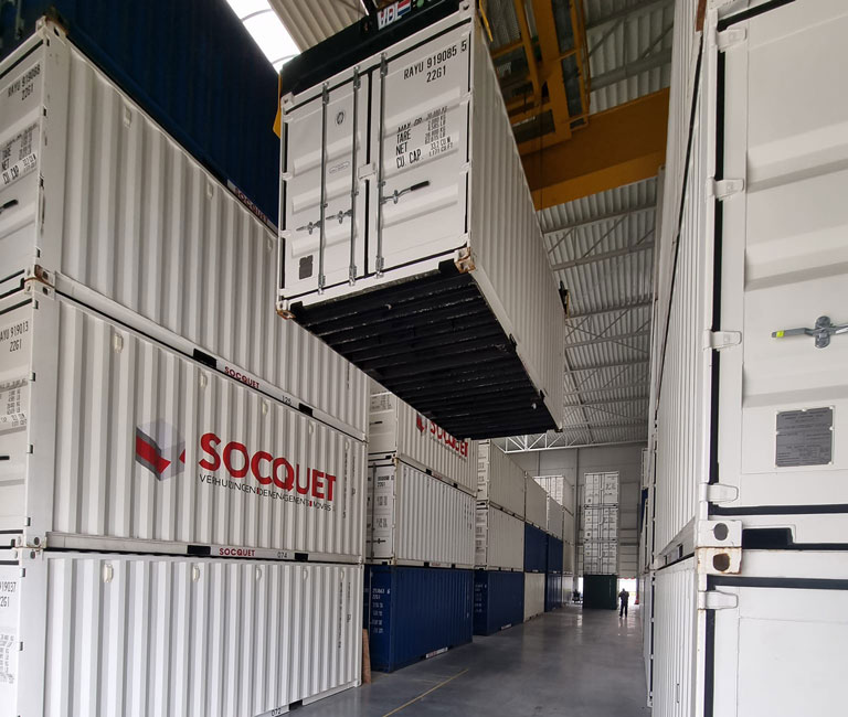 Onze opslagcontainers